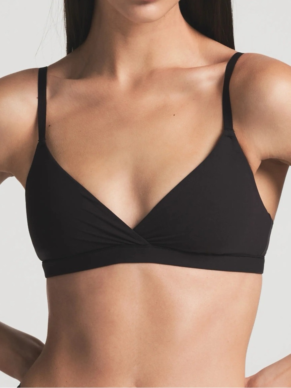 🖤 SKIMS Fits Everybody Crossover Bralette | Onyx | Sz M | NWT 🏷️